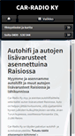 Mobile Screenshot of car-radio.fi